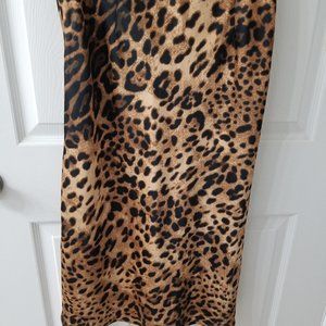 Animal printed slip skirt